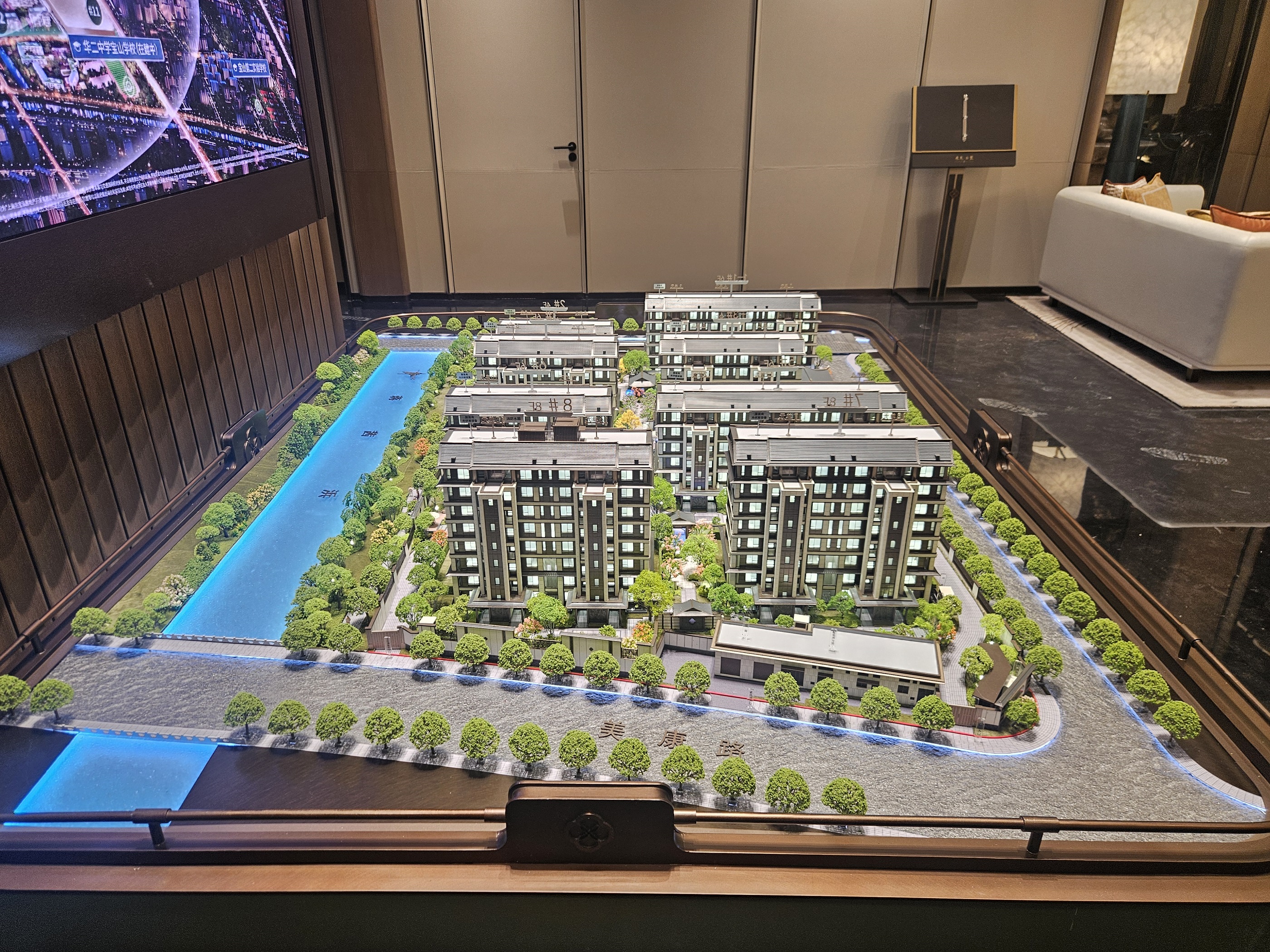 建发云湖玥沙盘模型