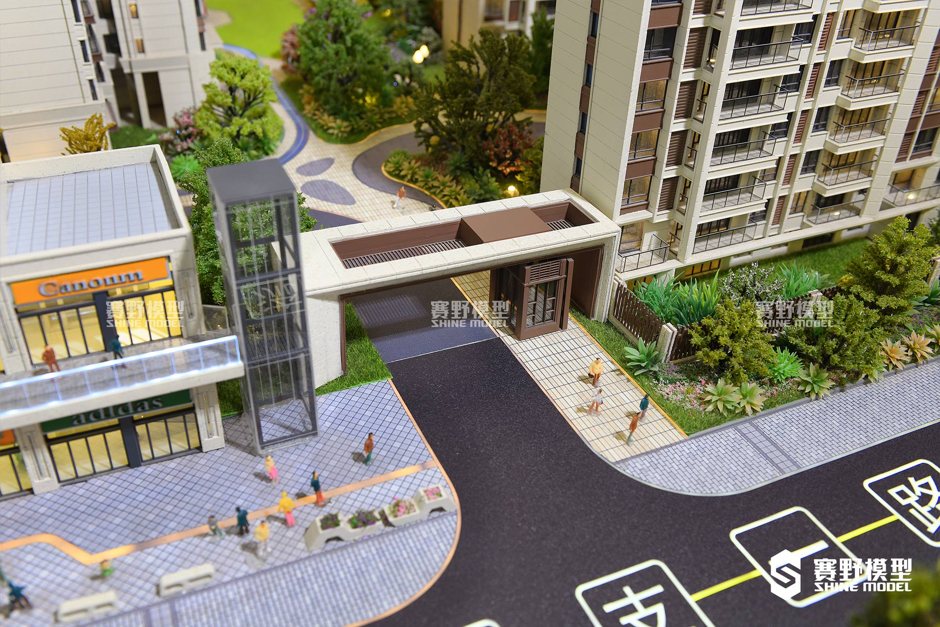 成都青白江万达广场商业综合体沙盘模型