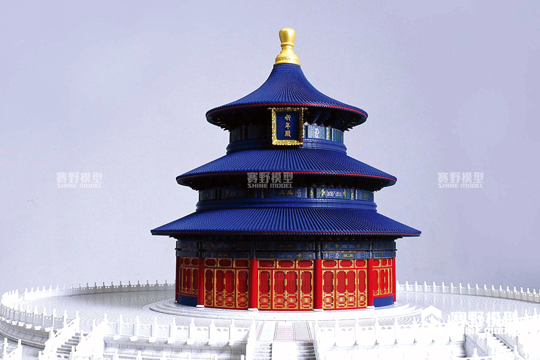 天坛建筑模型·上色